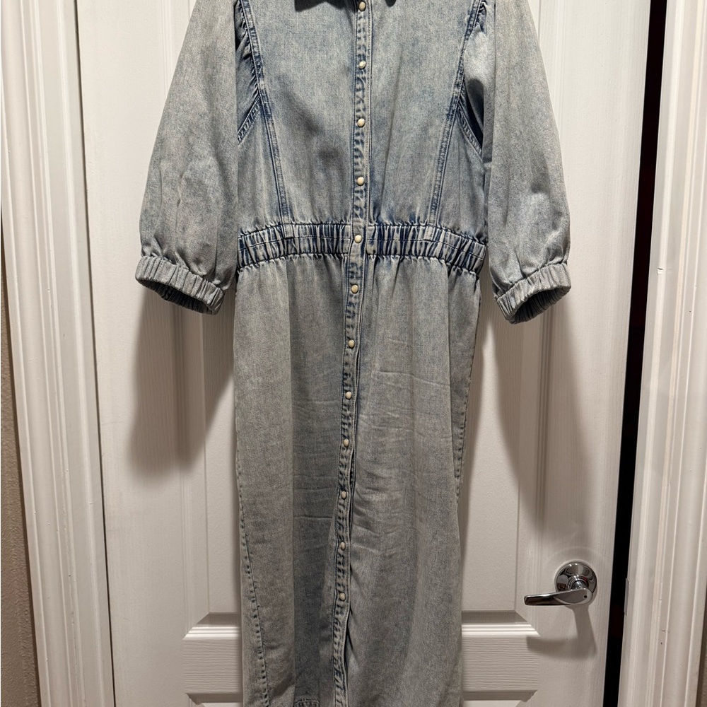 All Saints Blue Denim Dress